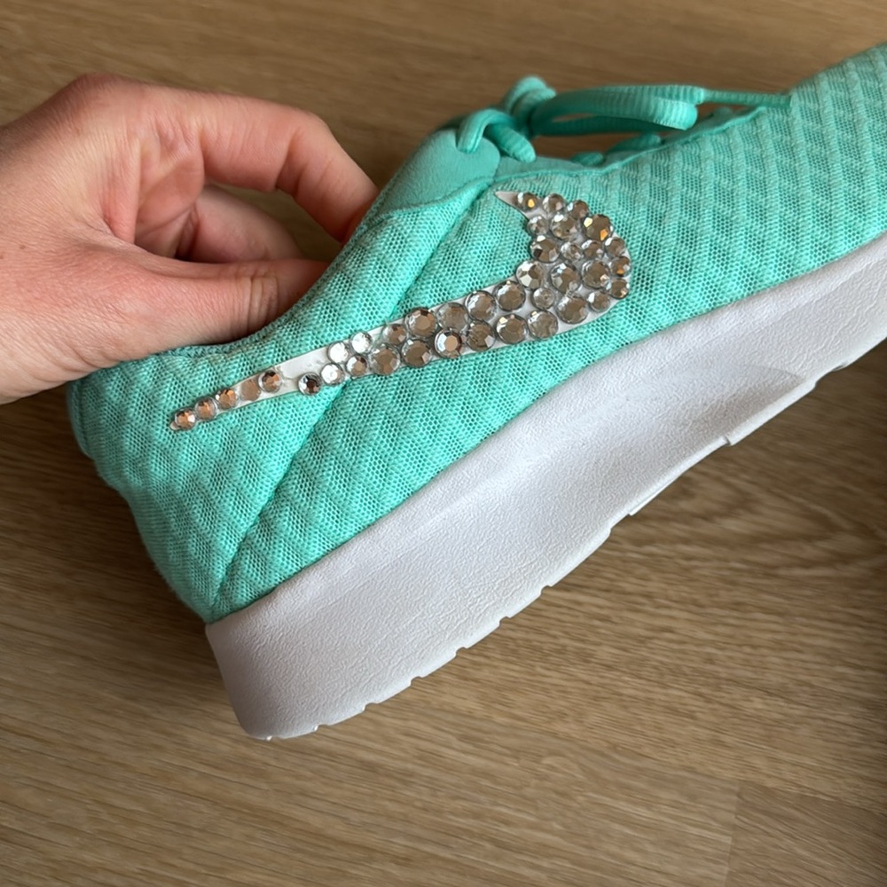Nike, Tiffany Blue with gems, size 9.5 - Picture 5 of 8